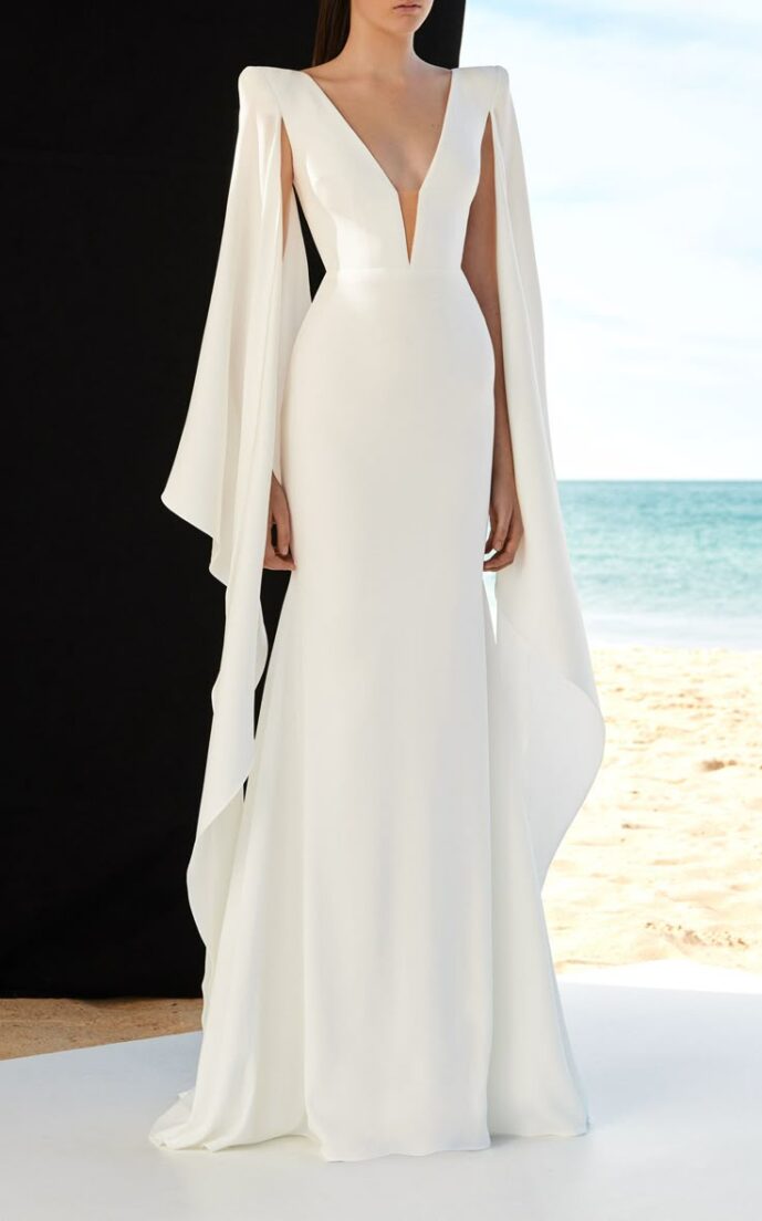 The Crepe Gown with Train