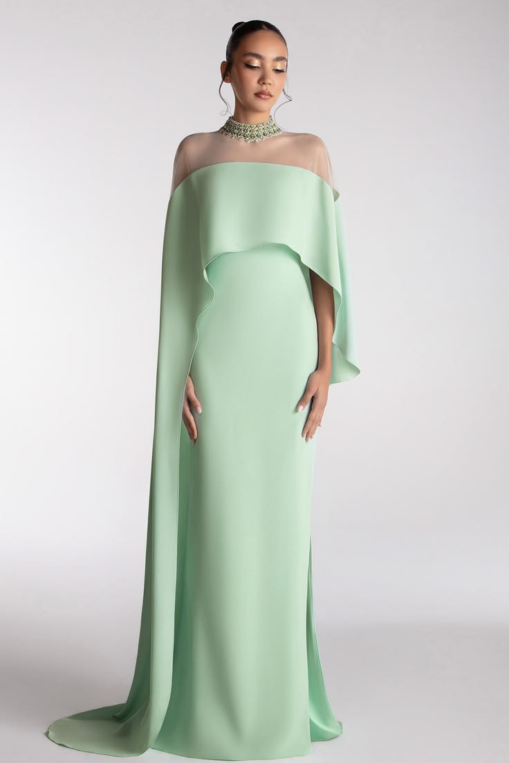 The Crepe Gown with Train