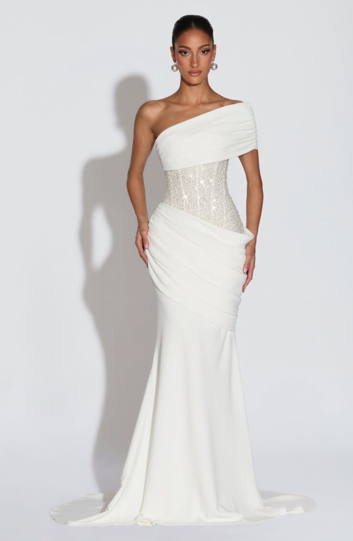 Crepe Material Gown Styles for Women