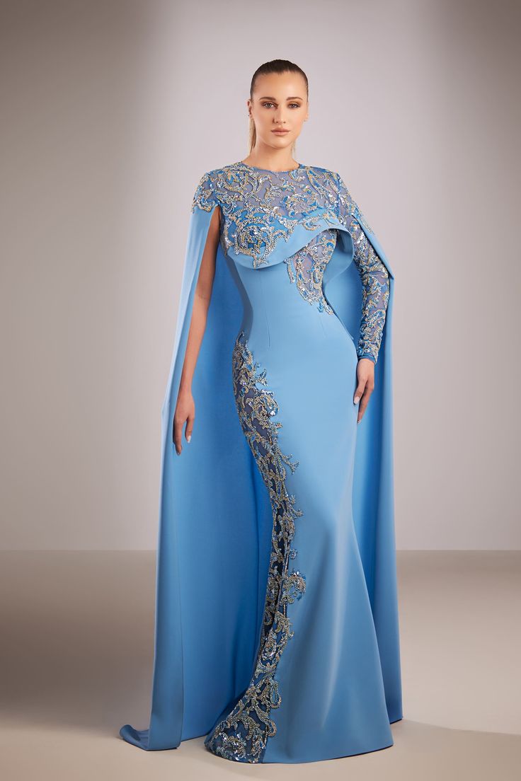 Crepe Material Gown Styles for Women